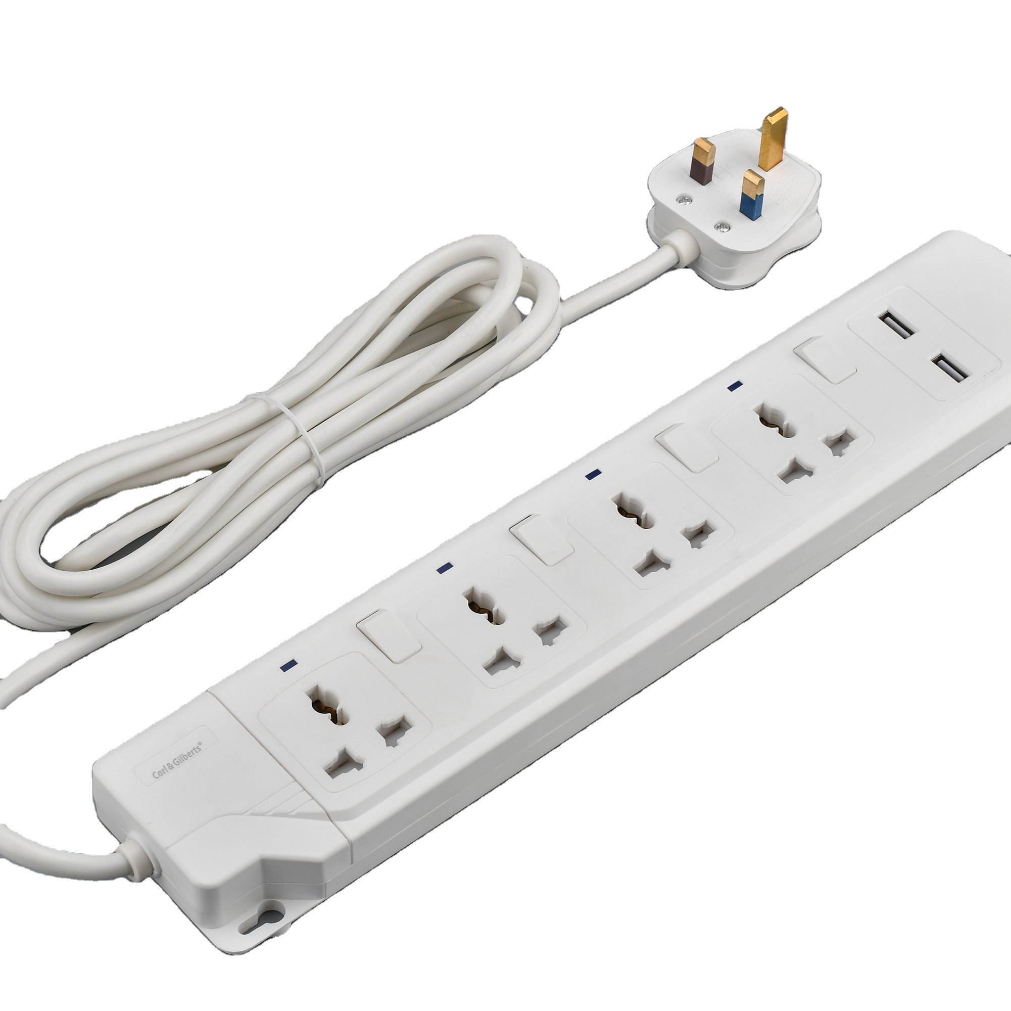 4 Outlets + 2 USB