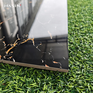 Nhà Máy Giá 60x60 bằng đá cẩm thạch màu đen Sứ sàn gạch đánh bóng tráng men carreaux Sol 600x600 livingroom porcelanato gạch - Product Image 2