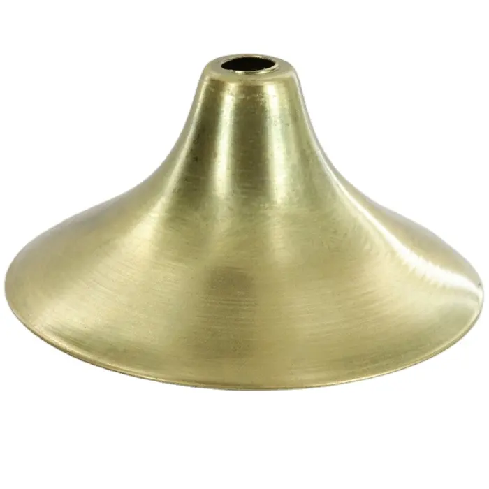 Lâmpada do oem peças de bronze de diâmetro oco do centro do furo do trumpete cone com preço de fábrica do deslizamento