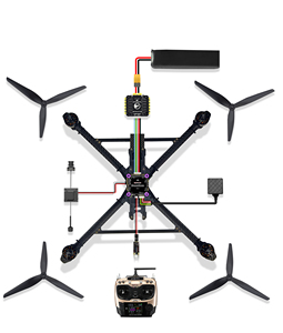 "OSD-Modul Integrierter RC-Flugs teuerung Hochpräziser Auto-Return-FC für Drohnen-FPV-RC-Flugzeug-Quadcopter-UAV" - Product Image 4