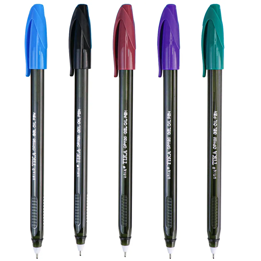 사용자 정의 로고가있는 학교 학생 간단한 저렴한 5 색 부드러운 필기 볼펜