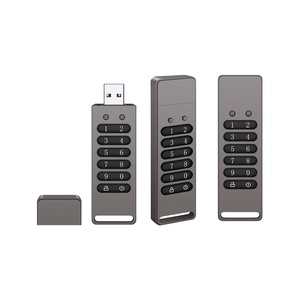 Crittografia codice di passaggio dati bloccati in metallo usb flash drive 32gb 64gb 128gb, USB3.0 ad alta velocità crittografato USB Pen Drive - Product Image 1
