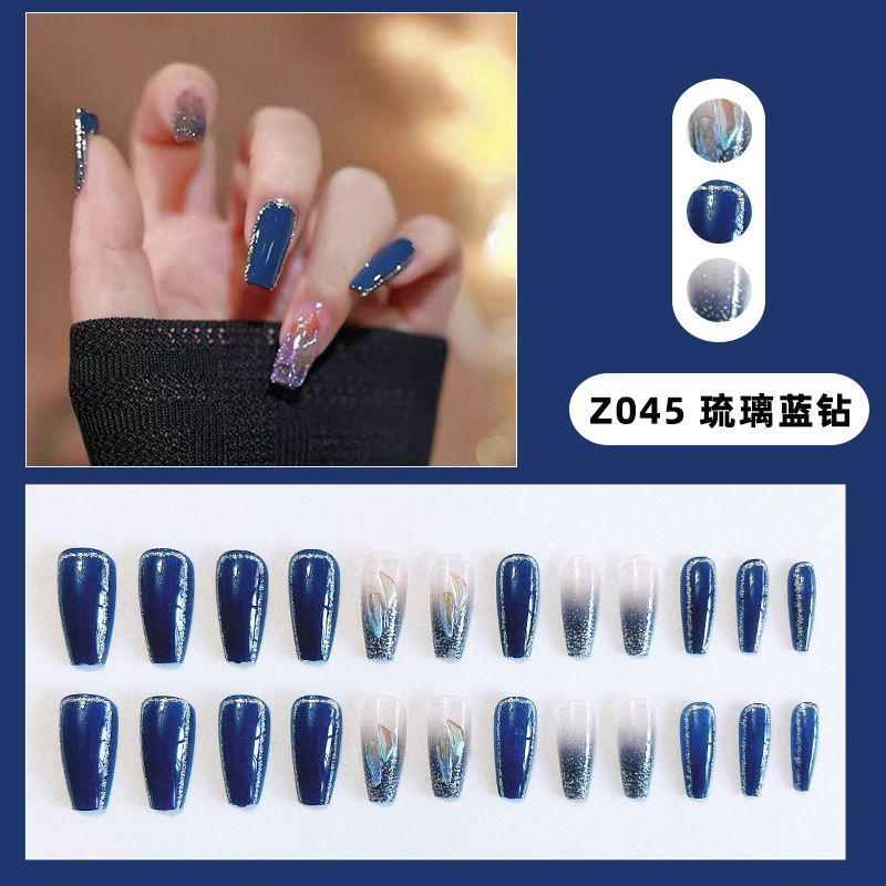 Z045 Glass Blue Diamond