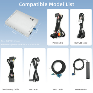 Car Retrofit Front and Rear Camera Interface Android Auto System for <strong>Audi</strong> A4 B8 AMI <strong>MMI</strong> for Apple CarPlay - Product Image 5