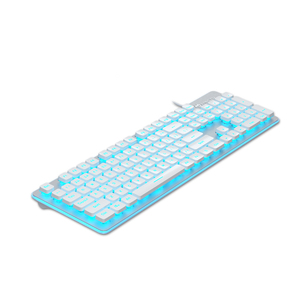 Membrana de juegos RGB para tableta, teclado silencioso con cable y llave iluminada con Chocolate para ordenador, Windows y PC
