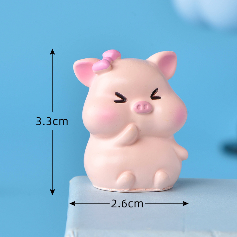 colorful No. 1 holds hands with Miss Pig