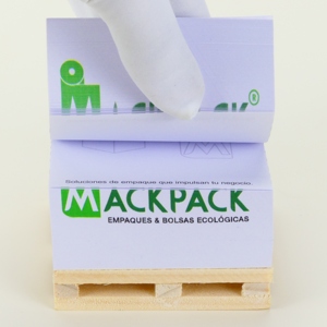 Materiales respetuosos con el medio ambiente, palé pequeño personalizado, Cubo de notas adhesivas, almohadillas de notas adhesivas promocionales, bloques de papel de palé de madera - Product Image 5