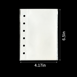 A7 Frosted PP tiền mặt phong bì Pouch túi không dây kéo lá lỏng lỗ đấm Tiền Phong bì Ngân Sách Túi zipperless tập tin Túi - Product Image 2