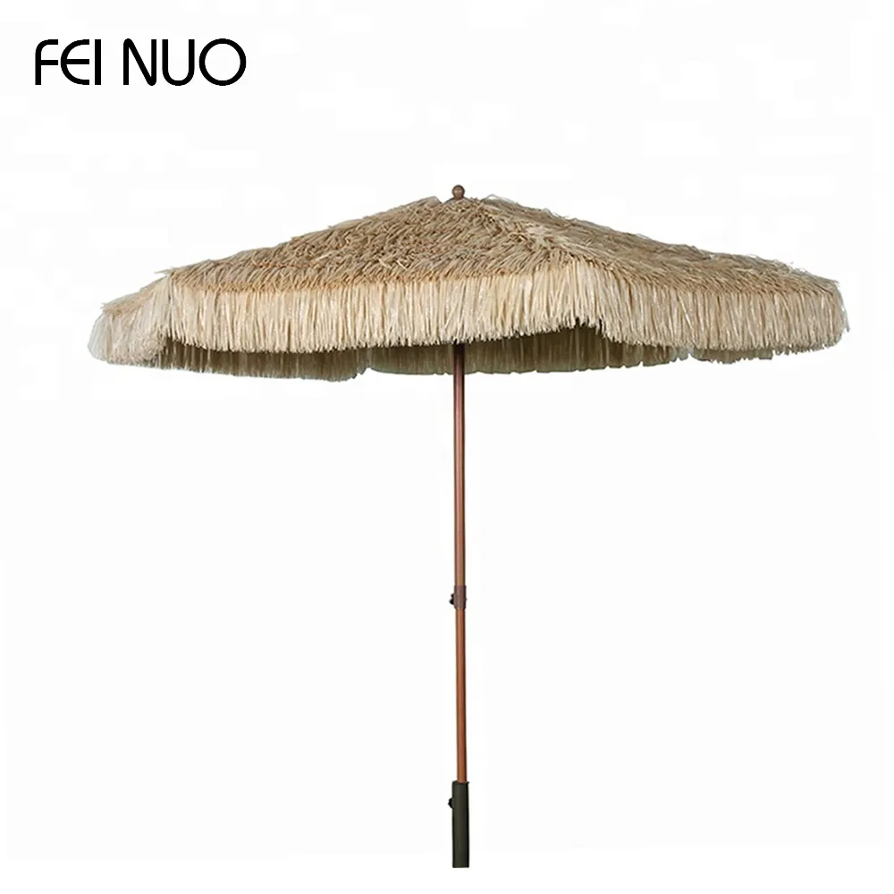 Classico quadrato di disegno artificiale foglia di palma balinese garden paglia spiaggia della boemia ombrello