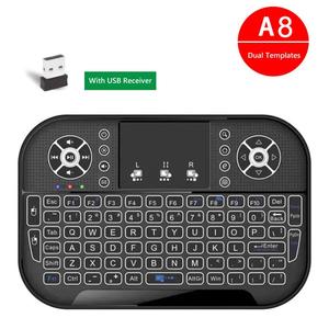 A8 Rechargeable Ergonomic 2.4G Air Mouse Touchpad Backlit Wireless <strong>Keyboard</strong> with USB Receiver for Smart TV Box Accessories - Product Image 3