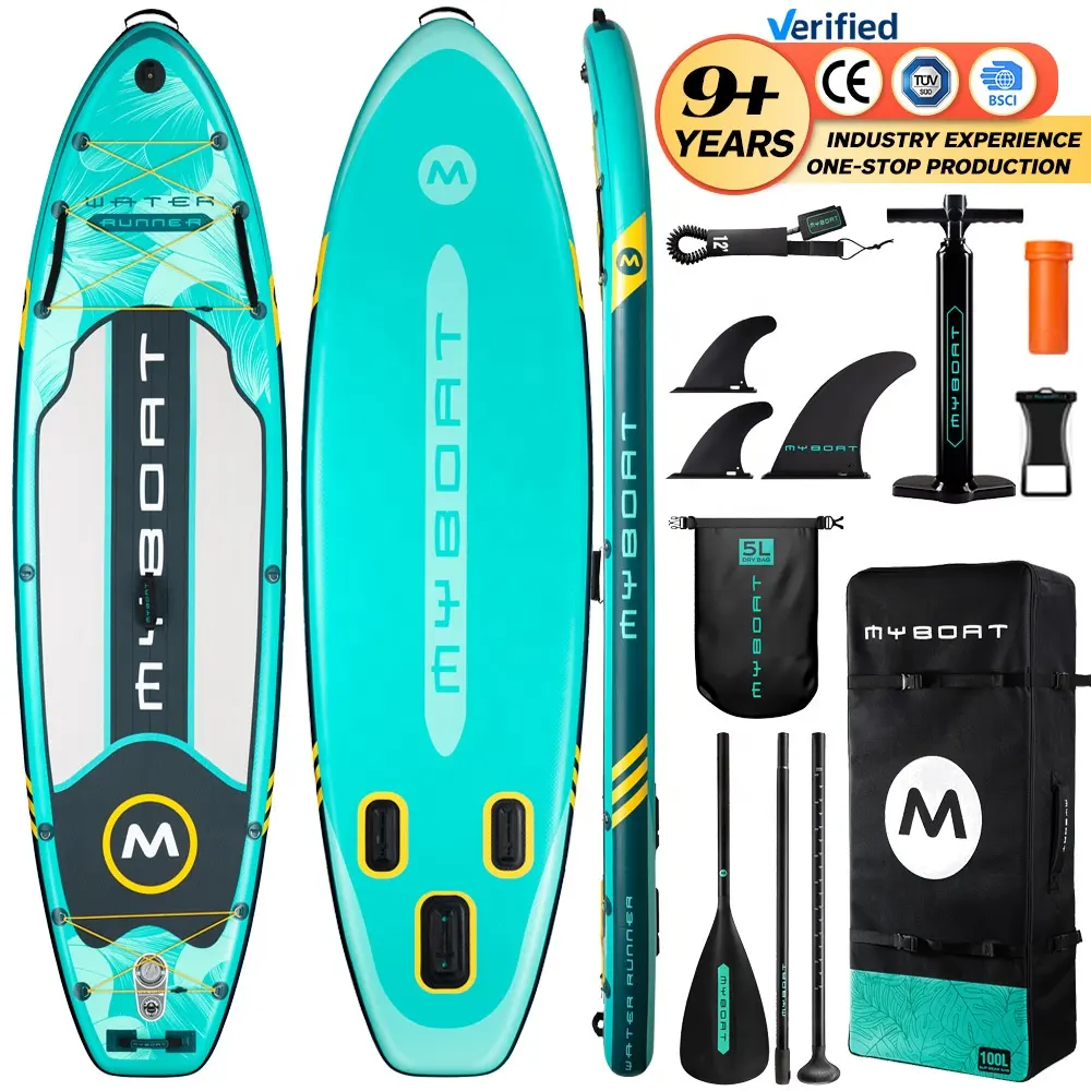 ขายส่งที่กําหนดเองStand Up Paddle Boardกระดานโต้คลื่น10'6''* 35'' 370IbตกปลาSurfing Inflatable Padelกระดานโต้คลื่น