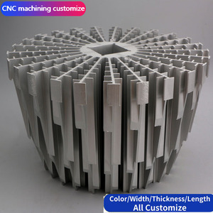 Custom Cnc Turning Extruded Heat Sink Profile Radiator Aluminum Round Sunflower <strong>20w</strong> AR111 Led Bulb Light <strong>Heatsink</strong> - Product Image 5