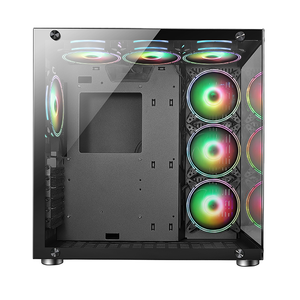 Gabinete de computadora Caja de juegos Piezas de PC Estuche de PC ATX RGB Mejor precio 280 Mm de ancho Escritorio Plástico Raspberry 3 Estuche de computadora Stock - Product Image 3