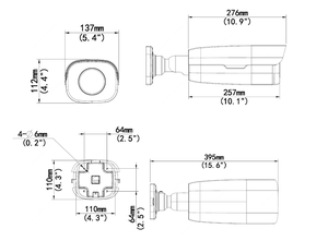 uniview unv 4MP EXIR 2.0 WDR H.265网络红外子弹摄像机网络闭路电视安全知识产权摄像机IPC254EB-DX22GK-I0-NB - Product Image 4