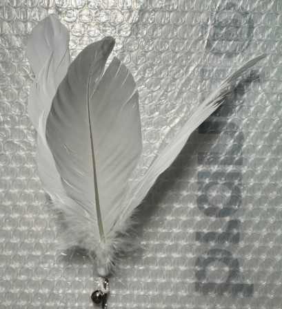 Large Floating Feather, White