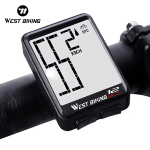 Компьютер WEST BIKING с большим экраном, беспроводной одометр, секундомер, защита от дождя, подсветка - Product Image 1
