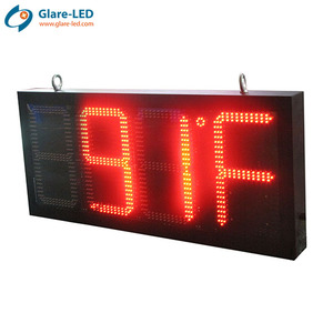 Außenbereich wasserdicht Led digital doppelseitige Zeit und Temperatur Zeichen Led-Timer-Display Led-Wanduhr - Product Image 3