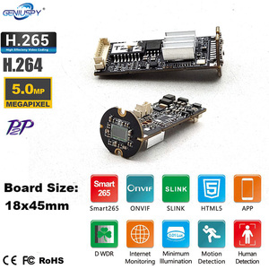 ヒューマン検出H.265S.265 H.264 5MP HD P2P On vif RTSP産業用機器ミニIPカメラボードモジュールオーディオ入力および出力 - Product Image 2