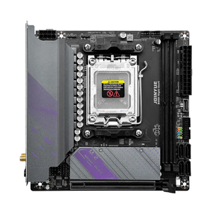 JGINYUE AM5 Motherboard-Unterstützung AMD 7000 Series CPU-Prozessor DDR5 Zwei kanal speicher RAM ITX B650i Night devil - Product Image 1