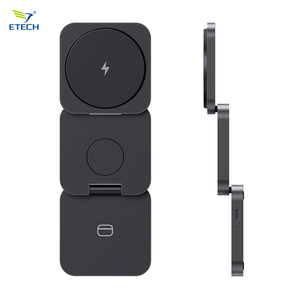 Универсальная Складная Беспроводная зарядная док-станция с магнитным выравниванием Qi2 для наушников и цифровой камеры - Product Image 6