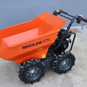 Pesant 300kg remorque manuelle camion à benne basculante petit chariot de chantier Dumper - Product Image 3