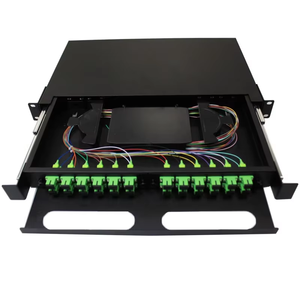 高密度ネットワーク用24ポート48コアFTTH ODFラックマウントファイバー分配フレーム & パッチパネル - Product Image 5
