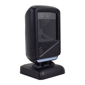 <strong>Red</strong> LED Platform Handsfree 1D 2D Barcode Scanner USB Barcode Scanning for POS System - Product Image 1