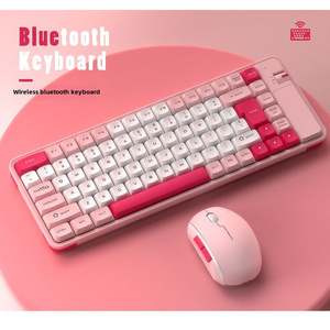 DB QW06 Girls High-Value Office Entertainment Dual Mode Wireless for <strong>Bluetooth</strong> <strong>Keyboard</strong> <strong>Mouse</strong> Set Smart Dual-<strong>Function</strong> for Office - Product Image 6