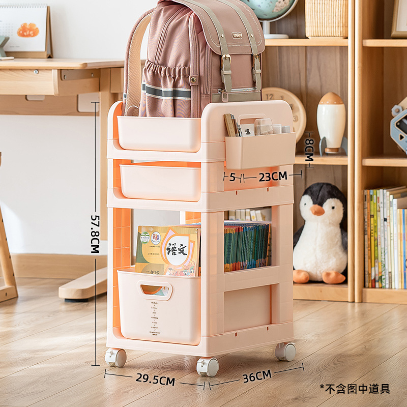 Pink - Triple-layer with wheels