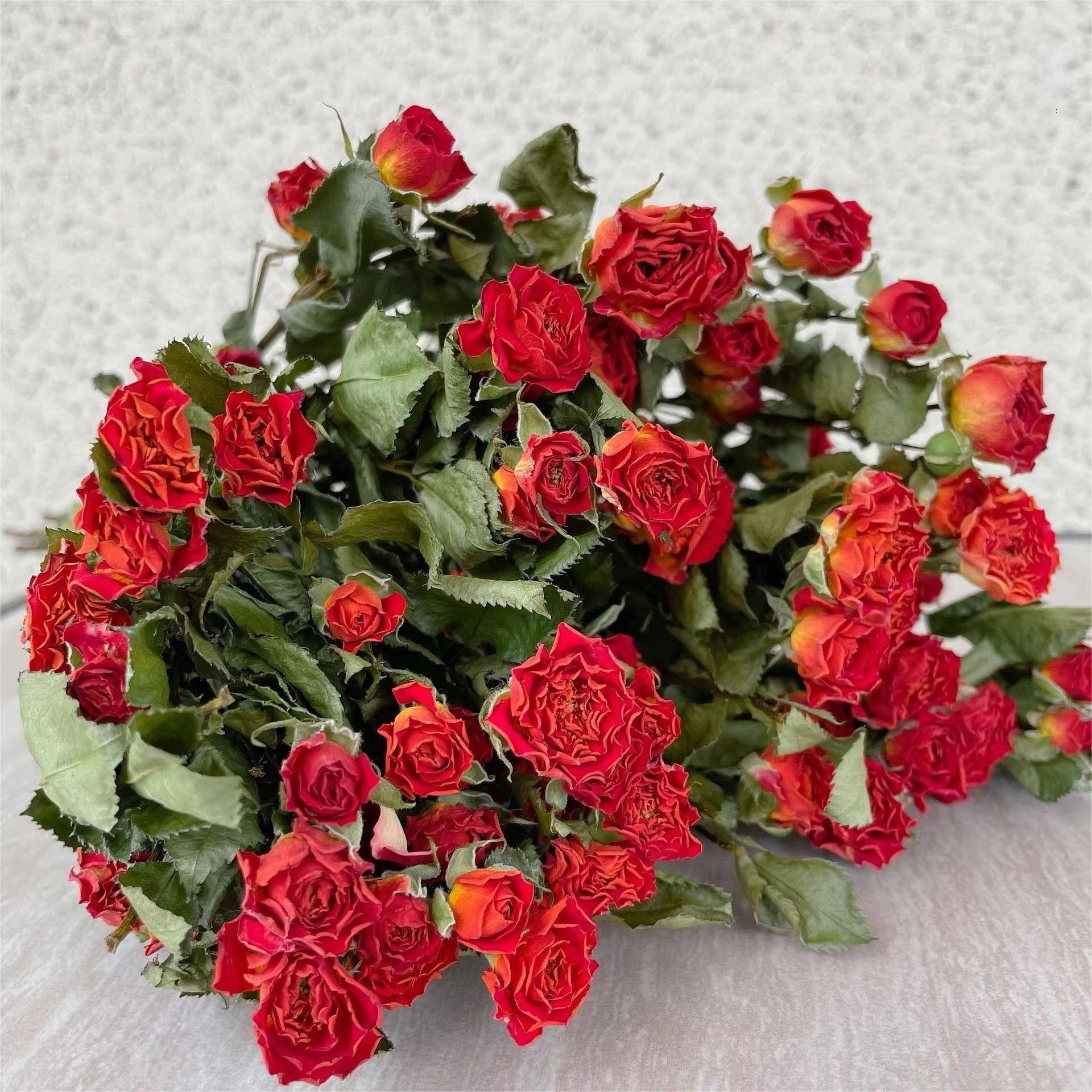 Barbie orange-1 bouquet 10 30 têtes de fleurs 1-25cm