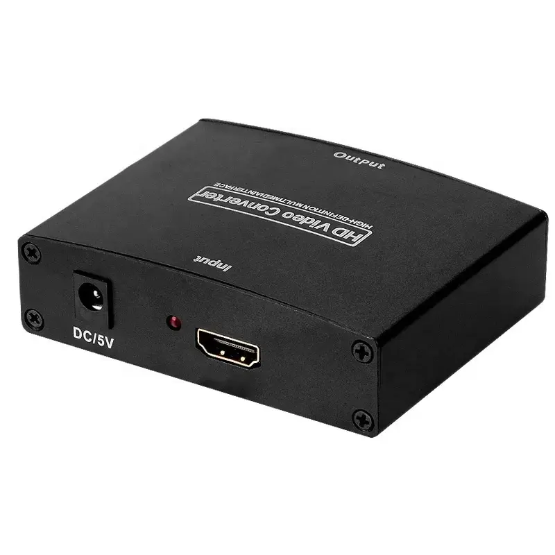 YPbPr ตัวแปลง R/L เป็น HDMI,อุปกรณ์แปลงสัญญาณวิดีโอส่วนประกอบ1080P ตัวแยกอะแดปเตอร์เสียงสำหรับโปรเจคเตอร์มอนิเตอร์ HDTV DVD