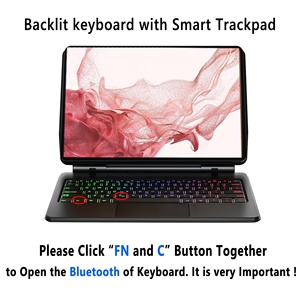 三星Galaxy Tab S8 + S8 Plus 12.4 X800 X806魔术键盘的原始设备制造商无线触控板键盘定制语言背光对开 - Product Image 4
