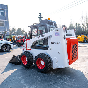 Small Track Loader <span class=keywords><strong>Loading</strong></span> Capacity HTS 50 HTS 60 Mini Diesel Skid Steer Loaders Com Joystick Hidráulico para Fazenda