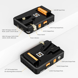 ZGCINE VM-VP2キット1 VマウントバッテリープレートUSB-C PD入力Vバッテリー電源スプリッター (LWS付き) - Product Image 5