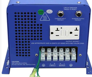 PICOGLF30W12V120VR-inversor de energía de respaldo, inversor de potencia de 3000 vatios y 9000 vatios, entrada de 12VDC a salida de 120VAC, inversor de corriente sinusoidal pura - Product Image 1