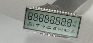 Perno digitale a sette segmenti di dimensioni personalizzate Display a perno in metallo senza Moq Tn trasflettivo riflettente segmento Lcd Digital Water Meter - Product Image 2
