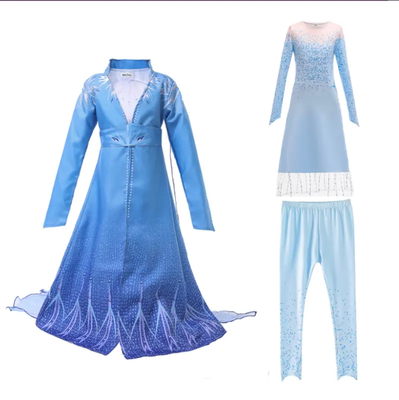 RTSWY-339 2020 ultimo Elsa 2 princess kids party cartoon cosplay costume girl dress