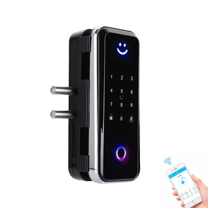 Smart Glass Türschloss Finger abdruck Biometrisches Passwort IC-Karte Keyless Lock - Product Image 3