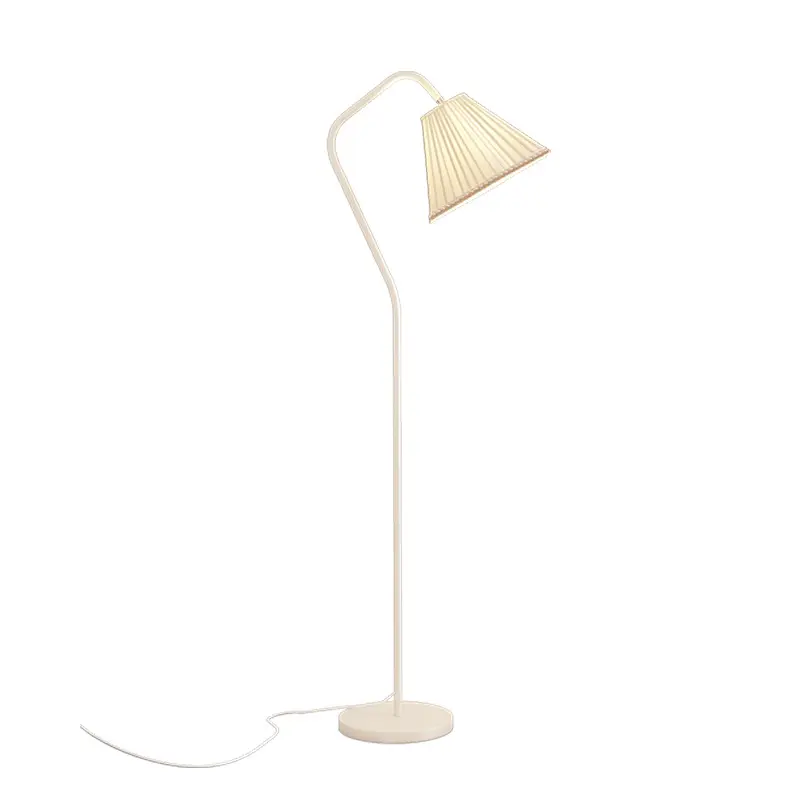 Simple Cream Style Flower Floor Lamp Living Room Bedroom Ambient Light Unique Design Cabinet Bedside Standing Lamp