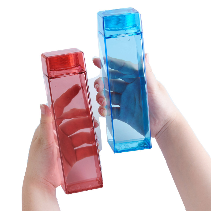 Bright red square cup