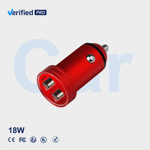 TKT制造商的迷你18W USB C适配器2端口快速充电智能手机充电器支持QC 3.0 PD OVP - Product Image 1