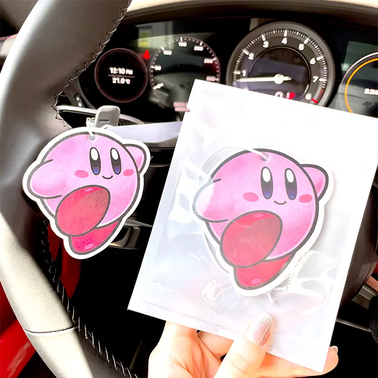 ODM japonés dibujos animados Anime juego Wiki Poyo personajes en forma de coche Perfume ambientadores lindo en el coche ambientador decorativo