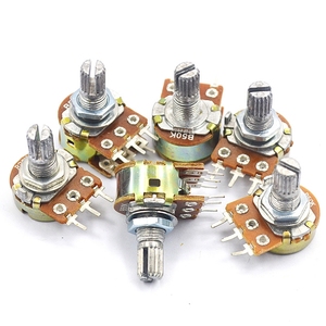 20k <strong>Linear</strong> with 6mm Splined Shaft <strong>Potentiometer</strong> - Product Image 4