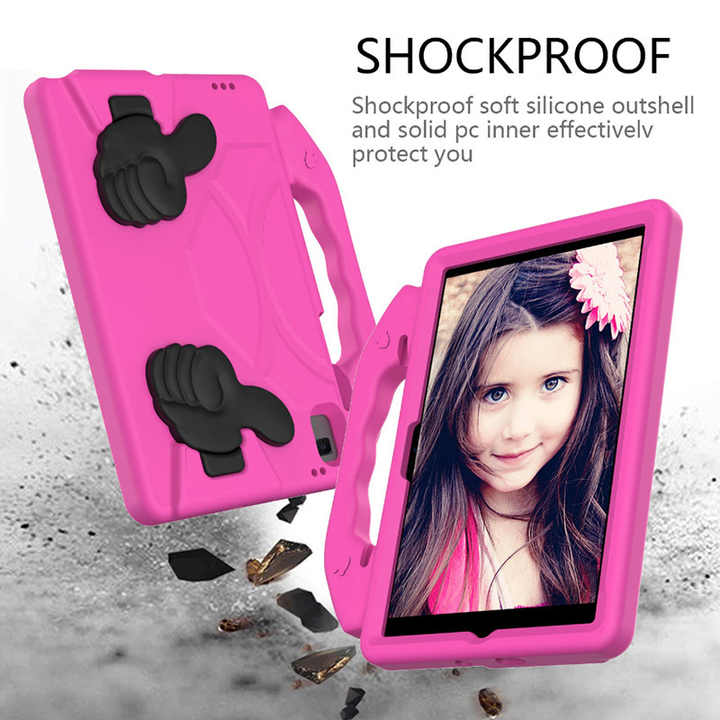 2022 New Model EVA Kids Tablet case for Samsung Galaxy Tab A8 10.5 X200 X205 Shockproof Handle Fold Stand Cover
