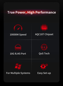 2025 COMFAST CF-P100游戏10gbps PCIE网卡，适用于台式机RJ45端口以太网适配器 - Product Image 3