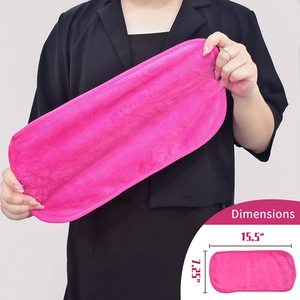 4 Count Microfiber Makeup Remover Cloths <strong>Fast</strong> <strong>Drying</strong> Reusable <strong>Face</strong> <strong>Towels</strong> for Women Soft Solid &amp; Square Round Patterns - Product Image 3