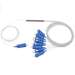1x2 a 1x64 fibra ottica PLC Splitter con connettore SC/APC 1*8 tubo di acciaio ottico utilizzato per la rete tra cui 5G e WiFi