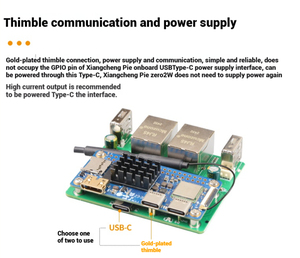 Arancione Pi Zero2 W Dual Network Development Board con doppio HOST superiore Pin funzioni di comunicazione alimentazione-arancione