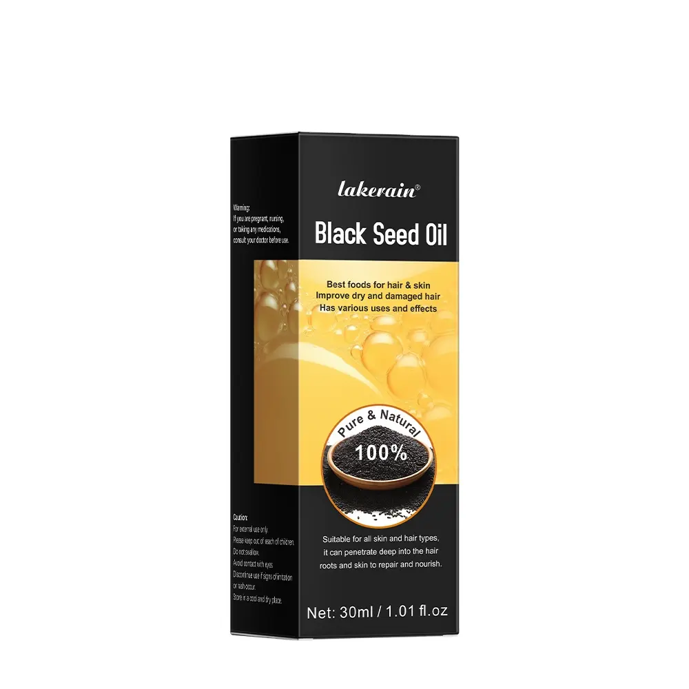 Aceite de semilla de comino negro puro líquido vegano y sin OGM prensado en frío 100% Premium