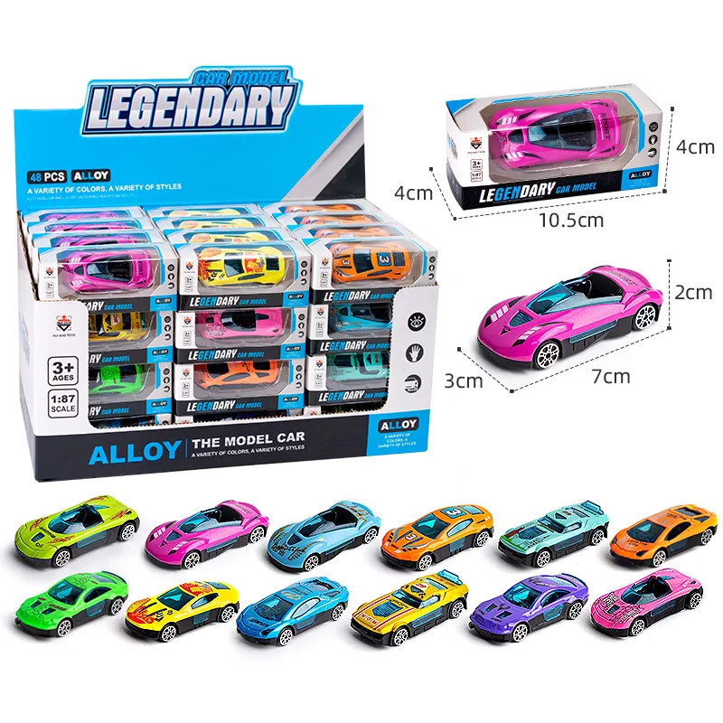 Kids Die Cast Vehicles Match Box 1/87 Alloy Metal Mini Model Sliding Car Boy Diecast Toys